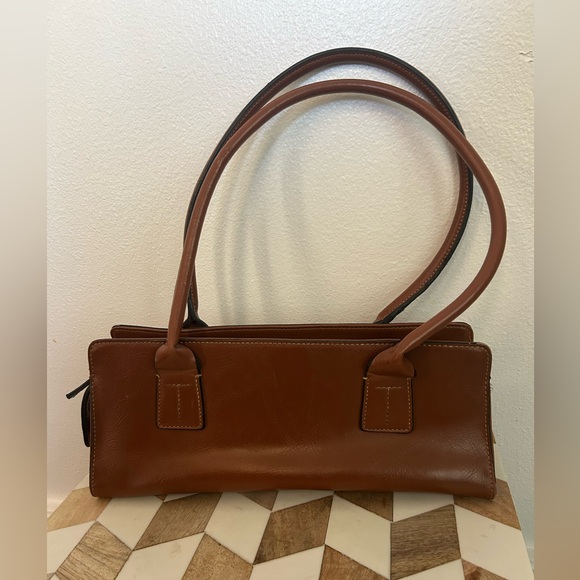 Vintage Tommy Hilfiger Brown Leather Shoulder Bag - Picture 4 of 8